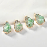 Crystal-like Ore Shell Resin Pendant for DIY Earrings