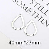 DIY Porous Stud Earring Accessories, Wrapped in Material