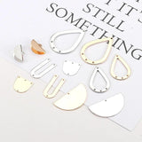 DIY Porous Stud Earring Accessories, Wrapped in Material