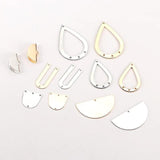 DIY Porous Stud Earring Accessories, Wrapped in Material