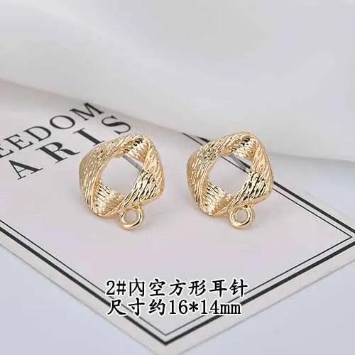 Alloy Hanging Earrings Love Clouds Oval Ear Acupuncture DIY Hand Accessories