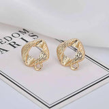Alloy Hanging Earrings Love Clouds Oval Ear Acupuncture DIY Hand Accessories
