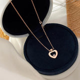 S925 Silver Perfume Heart Pendant Necklace Chain For Women Jewelry