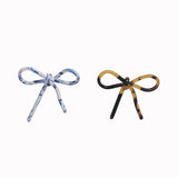 Acetic Acid Bow Hollow Earrings Copper Diamond Pendant DIY Jewelry