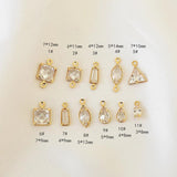 Copper-Clad Zircon Pendant DIY Jewelry Material