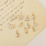 Copper-Clad Zircon Pendant DIY Jewelry Material