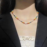 FAMANA Enamel Craft  Sterling Silver Necklace for Women