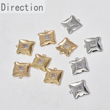 14k Plated Star Zircon Pendant for Jewelry Making