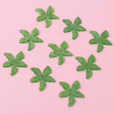 10 PCS Green Flower Pendant Charms for DIY Jewelry Making