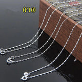 10pcs Silver Plated Copper Extension Chain Necklace Chains Bulk DIY Jewelry