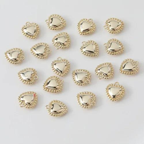 14K Real Preservation Niche Love Pendant DIY Pearl Earrings Necklace Accessories