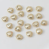 14K Real Preservation Niche Love Pendant DIY Pearl Earrings Necklace Accessories