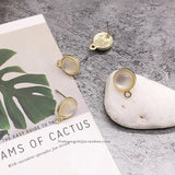 Glitter Moon Pendant Earring Accessories for DIY Projects