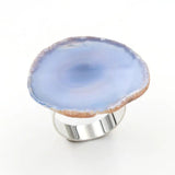 XSM Agate Slice Napkin Ring Polished Geode Holder for Dining Decor