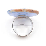 XSM Agate Slice Napkin Ring Polished Geode Holder for Dining Decor