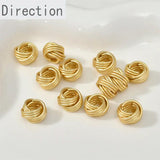 Copper Plated 14k Twist Circle Pendant Spacer Accessories Diy Jewelry