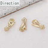 14K Personality Palm Gesture Pendant DIY Jewelry Making Kit