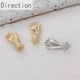14K Personality Palm Gesture Pendant DIY Jewelry Making Kit