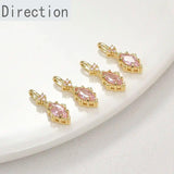 14K Colored Horse Eye Zircon Pendant DIY Jewelry Making