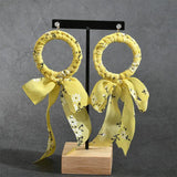Chiffon Bow Knot Circle Fairy Earrings DIY Kit