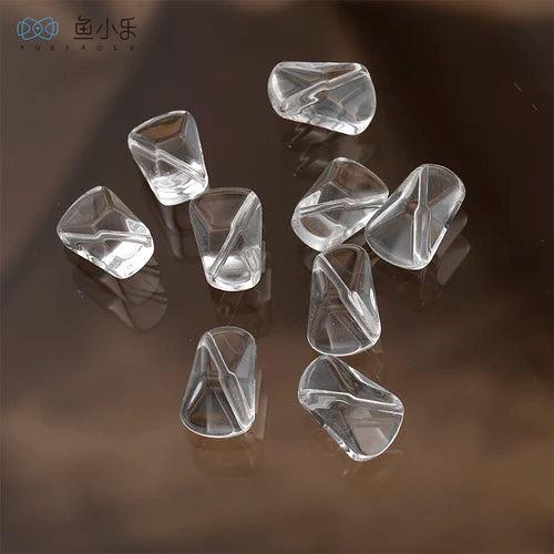 Crystal Glass Irregular Shaped Beads Straight Hole DIY Material