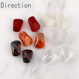 Crystal Glass Irregular Shaped Beads Straight Hole DIY Material