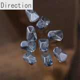 Crystal Glass Irregular Shaped Beads Straight Hole DIY Material