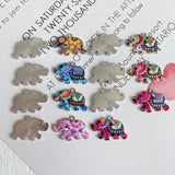Retro Ethnic Elephant Pendant DIY Earrings Accessory