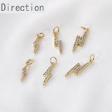 14k Lightning Pendant DIY Necklace Bracelet Material