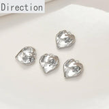 14k Plated Zircon Love Peach Heart Pendant