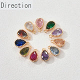 14k Zircon Water Drop Pendant Jewelry Material