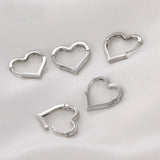 14k Mini Peach Heart-shaped Love Ear Buckle Earrings
