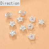 9mm Copper Plated 14k Silver Star Pendant for Diy Jewelry