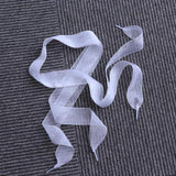 Satin Ribbon Flat Transparent Silk Shoelaces Dance Party Girl Strings