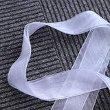 Satin Ribbon Flat Transparent Silk Shoelaces Dance Party Girl Strings