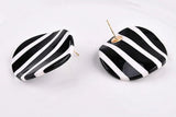 Japanese & Korean Style Wavy Tortoise Shell Earrings