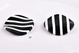 Japanese & Korean Style Wavy Tortoise Shell Earrings