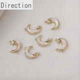 14k Natural Shell Star Moon Sun Pendant DIY Bracelet Necklace Ear Jewelry