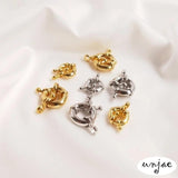 DIY Jewelry Accessories Circle Pearl Necklace Buckle