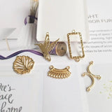 Colour-Retaining Alloy Bird Leaf Pendant Earrings Material