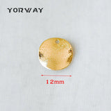 10pcs Plated Brass Disc Charms 20mm, Lead Nickel Round Coin Pendants