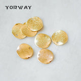 10pcs Plated Brass Disc Charms 20mm, Lead Nickel Round Coin Pendants