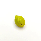 Czech Glass Lemon Glass Pendant DIY Jewelry Earrings 2pcs