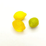 Czech Glass Lemon Glass Pendant DIY Jewelry Earrings 2pcs