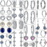 925 Silver Sparkling Earrings Pav? Zircon Sweet Stud Earrings For Women