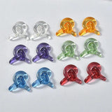 Acrylic Knotted Resin Patch DIY Earrings Material 6pcs