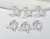 Acrylic Knotted Resin Patch DIY Earrings Material 6pcs