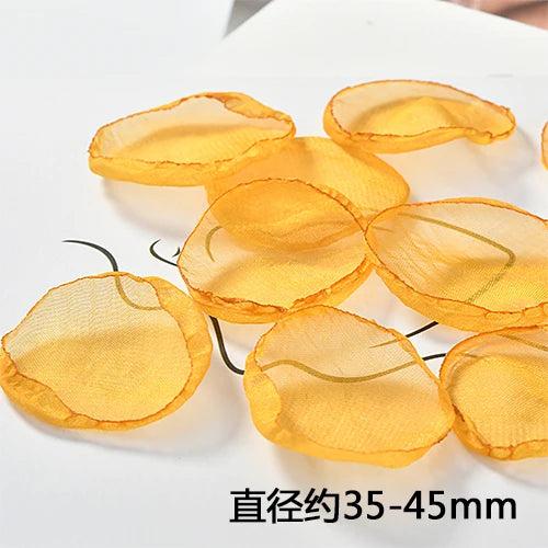Chiffon Flower Petals Long Earrings DIY Jewelry Accessories