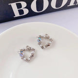 10pcs Rhinestone Heart Pendants for Necklace Earrings Jewelry Making