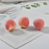 Summer Peach Belt Hanging Fruit Pendant DIY Ear Stud Pendants 8pcs
